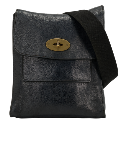 Small Antony, &pound;220, Handbags, Black, Leather, Front view